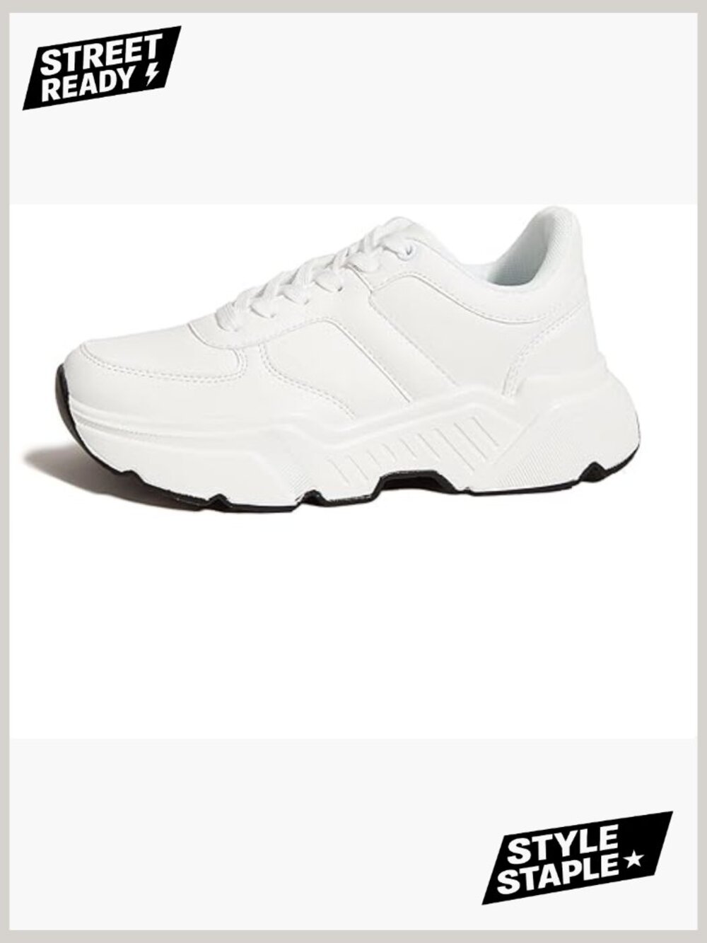 Platform Chunky Sneakers Fashion Dad Sneakers Casual Lace Up Comfortable Walking